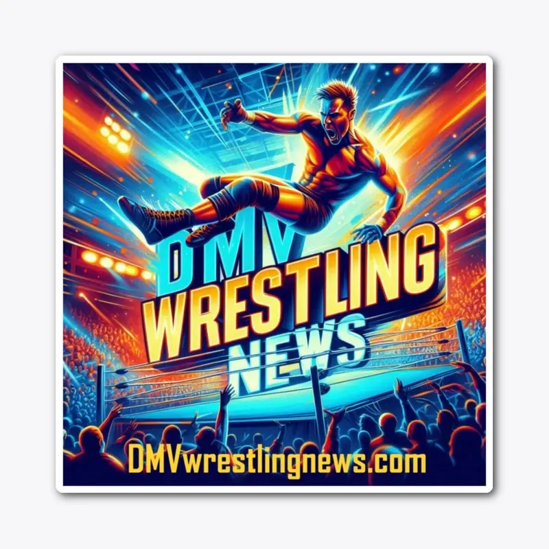 DMV Wrestling News Die-Cut Sticker